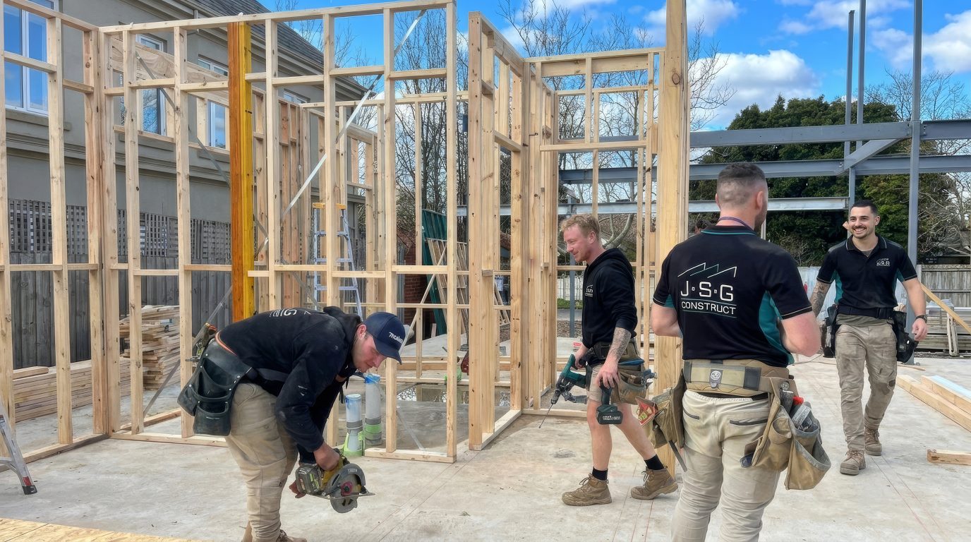 The JSG Construct team on site